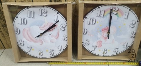 Zegar ścienny 30cm JEDNOROŻEC Zegar ścienny 30cm JEDNOROŻEC
