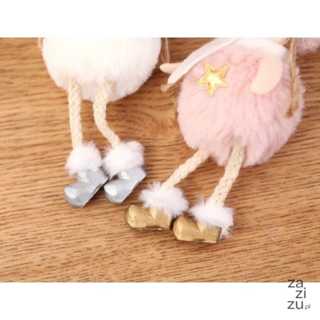 ANIOŁ BOŻE NARODZENIE wiszący 15 cm Z PLUSZU ASN04 ANIOŁ BOŻE NARODZENIE wiszący 15 cm Z PLUSZU ASN04