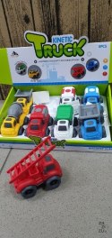 Auto z napędem 11cm CIĘŻARÓWKA MIX 8szt