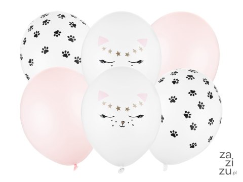 Balony 30cm, Kotek, mix 6szt. SB14P-306-000-6 Balony 30cm, Kotek, mix 6szt. SB14P-306-000-6
