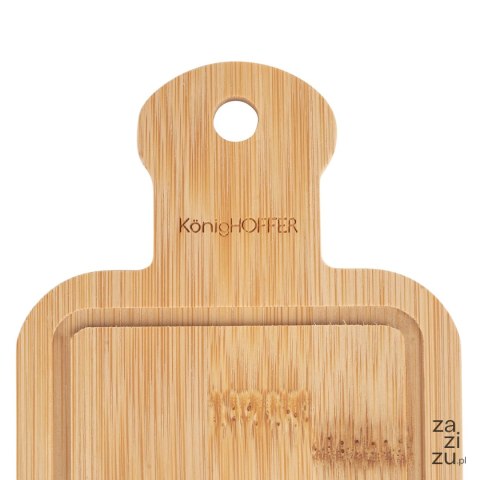Deska bambusowa Konighoffer Mini 20,4 x 9,5 x 0,8 cm i nożyk do masła Deska bambusowa Konighoffer Mini 20,4 x 9,5 x 0,8 cm i nożyk do masła
