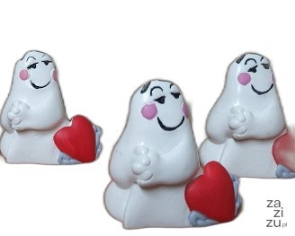 Figurka 6szt. DUSZEK Z SERCEM 6,5cm | DE-229TS Figurka 6szt. DUSZEK Z SERCEM 6,5cm | DE-229TS