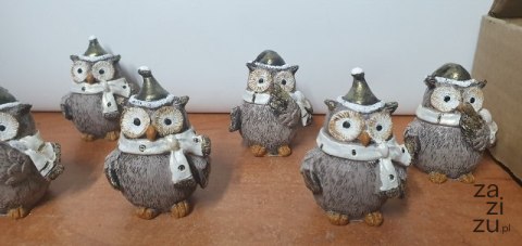 Figurka ceram 6szt SOWA 6cm 36CAN5882_MIX Figurka ceram 6szt SOWA 6cm 36CAN5882_MIX