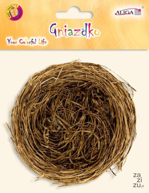 Gniazdko ze słomy 12szt. 7cm | WGN-8444 Gniazdko ze słomy 12szt. 7cm | WGN-8444