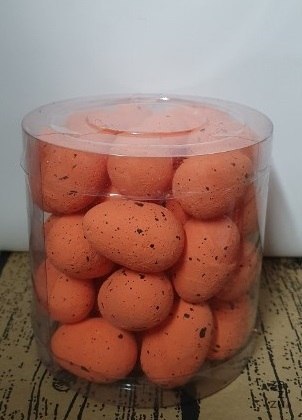 Jajka w kloszu 3cm POMARAŃCZOWE 36 szt 7735 Jajka w kloszu 3cm POMARAŃCZOWE 36 szt 7735