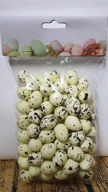 Jajka w worku 1,8cm KREMOWE W PLAMKI 100szt 2976 Jajka w worku 1,8cm KREMOWE W PLAMKI 100szt 2976