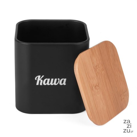 Komplet 3 pojemników Talon Kawa Herbata Cukier 11,5 x 12,3 cm czarne Komplet 3 pojemników Talon Kawa Herbata Cukier 11,5 x 12,3 cm czarne