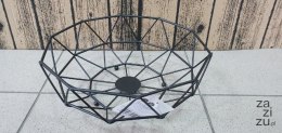 Koszyk na owoce AŻUR CZARNY 28x10 W6441-1