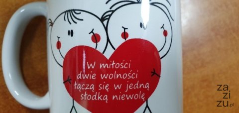Kubek w torebce W MIŁOŚCI DWIE WOLNOŚCI ......... Kubek w torebce W MIŁOŚCI DWIE WOLNOŚCI .........