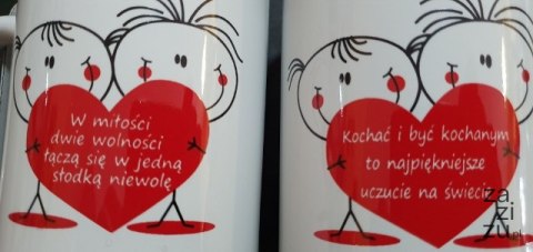 Kubek w torebce W MIŁOŚCI DWIE WOLNOŚCI ......... Kubek w torebce W MIŁOŚCI DWIE WOLNOŚCI .........