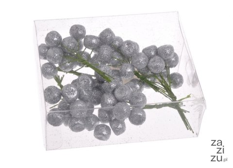Kuleczki 15mm w pęczku 72szt. srebrne 158CAN05-15_B Kuleczki 15mm w pęczku 72szt. srebrne 158CAN05-15_B