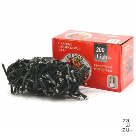 Lampki choinkowe 200 LED BIAŁE CIEPŁE Lampki choinkowe 200 LED BIAŁE CIEPŁE
