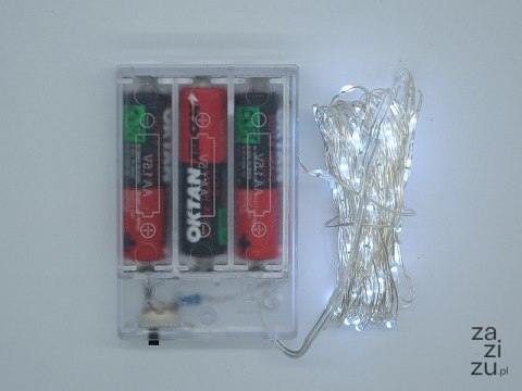 Lampki na druciku 10m 100led białe światło Lampki na druciku 10m 100led białe światło