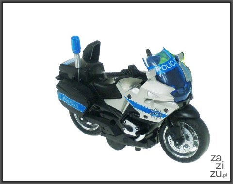 Motocykl policja 13 cm światło dźwięk napęd Motocykl policja 13 cm światło dźwięk napęd