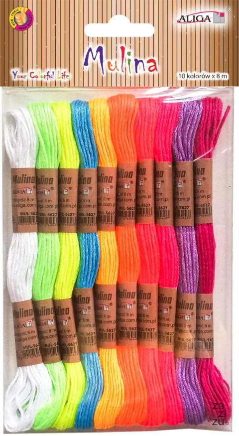 Mulina mix dł.8m 10szt. | MUL-5627 Mulina mix dł.8m 10szt. | MUL-5627