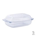 Naczynie żaroodporne prostokątne z pokrywą Termisil Grill&Drop 4,1 l