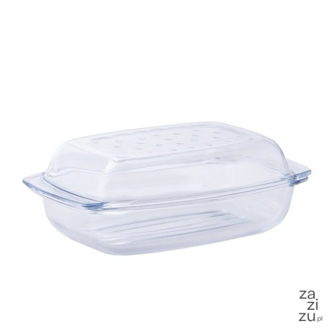 Naczynie żaroodporne prostokątne z pokrywą Termisil Grill&Drop 4,1 l Naczynie żaroodporne prostokątne z pokrywą Termisil Grill&Drop 4,1 l