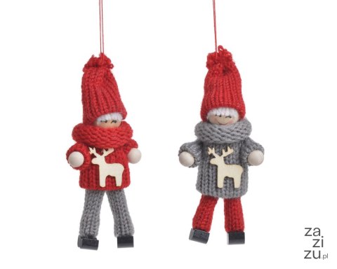 Pacynki - świąteczne zawieszki 12cm 2szt. | 104CAN219-027 Pacynki - świąteczne zawieszki 12cm 2szt. | 104CAN219-027