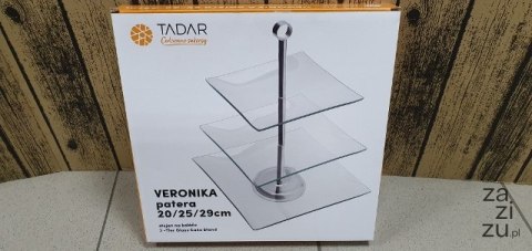 Patera szklana 3-poziomy VERONIKA Patera szklana 3-poziomy VERONIKA