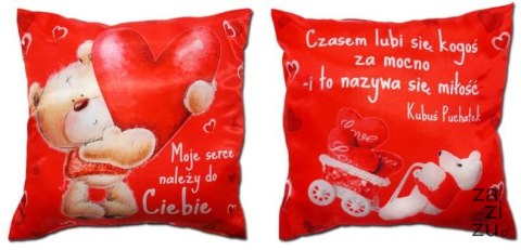 Poduszka dwustronna 20 x 20 cm - Moje serce należy do Ciebie M7 Poduszka dwustronna 20 x 20 cm - Moje serce należy do Ciebie M7