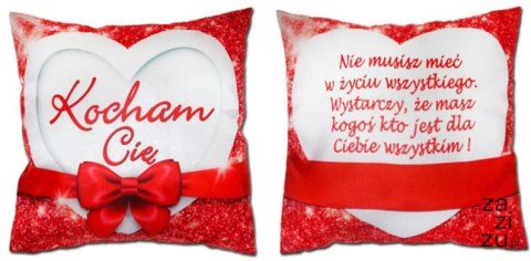 Poduszka dwustronna - Kocham Cię | S88 Poduszka dwustronna - Kocham Cię | S88