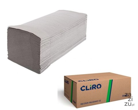 Ręcznik papierowy ZZ a'200x20kpl SZARY Ręcznik papierowy ZZ a'200x20kpl SZARY