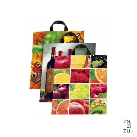 Reklamówka 50szt. z uchwytem 40/45 mix Reklamówka 50szt. z uchwytem 40/45 mix