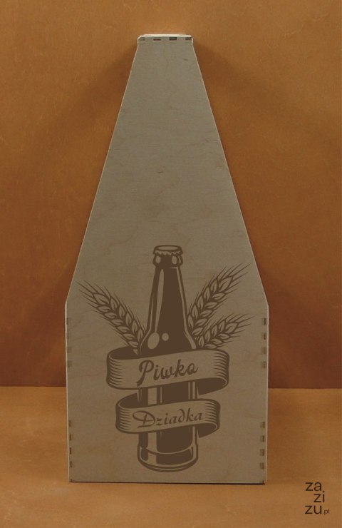 Skrzynka na butelki Dla Dziadka / 37 x 23,5 x 16,5 cm / P1389 Skrzynka na butelki Dla Dziadka / 37 x 23,5 x 16,5 cm / P1389