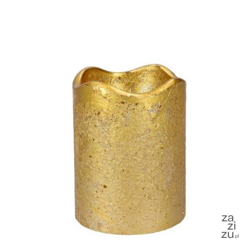Świeca 10szt. woskowa led srebrna/złota 7x9cm Świeca 10szt. woskowa led srebrna/złota 7x9cm
