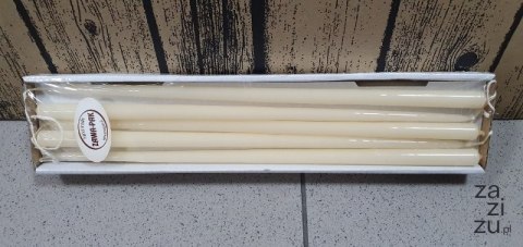 Świeca stroikowa 12szt KREMOWA Świeca stroikowa 12szt KREMOWA