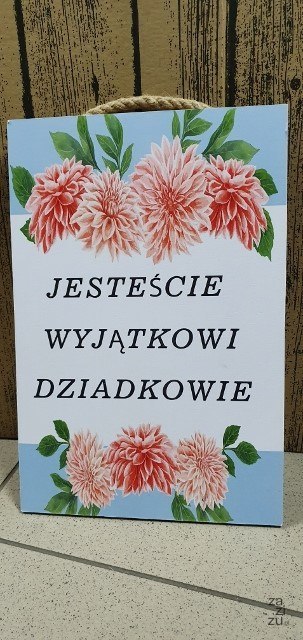 Tabliczka/obraz do zawieszenia 20x30 JESTEŚCIE WYJĄTKOWI DZIADKOWIE Tabliczka/obraz do zawieszenia 20x30 JESTEŚCIE WYJĄTKOWI DZIADKOWIE
