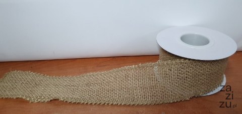 Taśma jutowa naturalna 5cmx5m | TJ2-5 Taśma jutowa naturalna 5cmx5m | TJ2-5