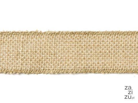 Taśma/wstążka 4cm x 5m JUTA NATURALNA TJ2-4 Taśma/wstążka 4cm x 5m JUTA NATURALNA TJ2-4