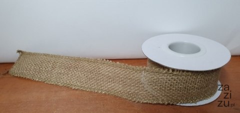 Taśma/wstążka 4cm x 5m JUTA NATURALNA TJ2-4 Taśma/wstążka 4cm x 5m JUTA NATURALNA TJ2-4