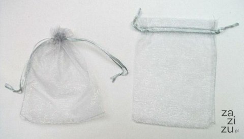Torebka z organzy 30x19cm srebro 12szt. | 0036 Torebka z organzy 30x19cm srebro 12szt. | 0036