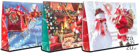 Torebki lakierowane świąteczne 380 x 100 x 292mm 12szt. | MP-41 ŚW Torebki lakierowane świąteczne 380 x 100 x 292mm 12szt. | MP-41 ŚW
