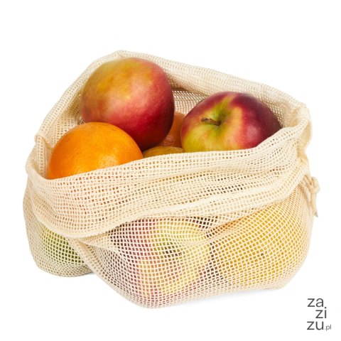 Woreczki bawełniane No Waste 6 szt. różne rozmiary Woreczki bawełniane No Waste 6 szt. różne rozmiary