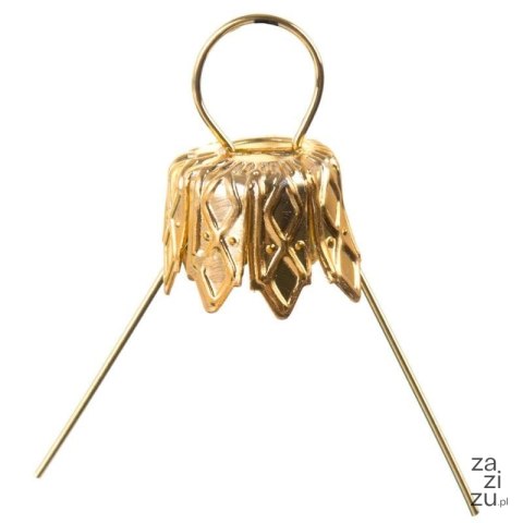 Zawieszki do bombek 16mm złote 12szt. | ZW-5894 Zawieszki do bombek 16mm złote 12szt. | ZW-5894