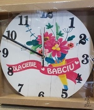 Zegar ścienny 30 cm Dla Ciebie Babciu Zegar ścienny 30 cm Dla Ciebie Babciu