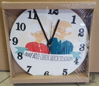 Zegar ścienny 30cm Panie Boże chroń moich Dziadków Zegar ścienny 30cm Panie Boże chroń moich Dziadków