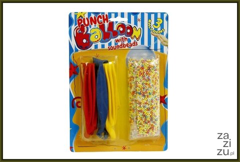 Balony magiczne 3szt. z kuleczkami i z dźwiękiem Balony magiczne 3szt. z kuleczkami i z dźwiękiem