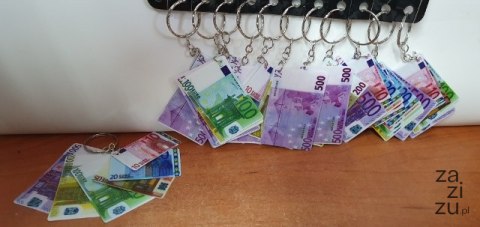 Brelok 12szt. banknoty EURO Brelok 12szt. banknoty EURO