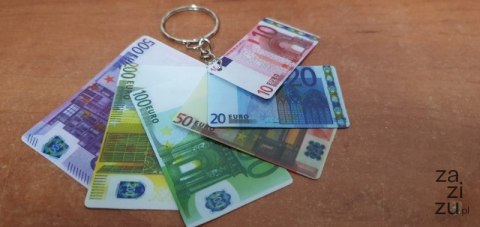 Brelok 12szt. banknoty EURO Brelok 12szt. banknoty EURO