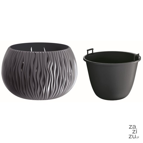 Doniczka BOWL SANDY 29x19 - antracyt Doniczka BOWL SANDY 29x19 - antracyt