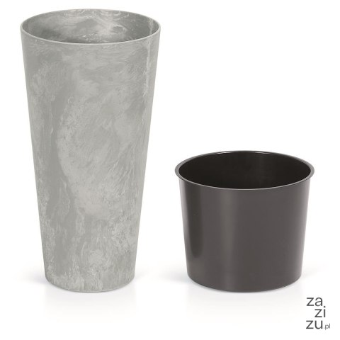Doniczka z wkładem Tubus Slim Effect 20xh38 cm - beton Doniczka z wkładem Tubus Slim Effect 20xh38 cm - beton
