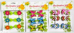 Drewniane ozdoby na klamerce 4,5cm 6szt. 4421