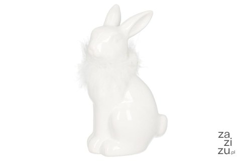 Figurka ceramiczna królik 9x7x13cmH, biały Figurka ceramiczna królik 9x7x13cmH, biały