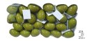 Jajka w pudełku 24szt. OLIWKA POŁYSK 7cm | M92205