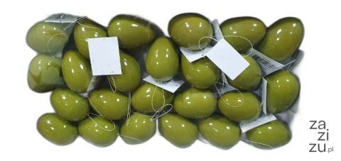 Jajka w pudełku 24szt. OLIWKA POŁYSK 7cm | M92205 Jajka w pudełku 24szt. OLIWKA POŁYSK 7cm | M92205