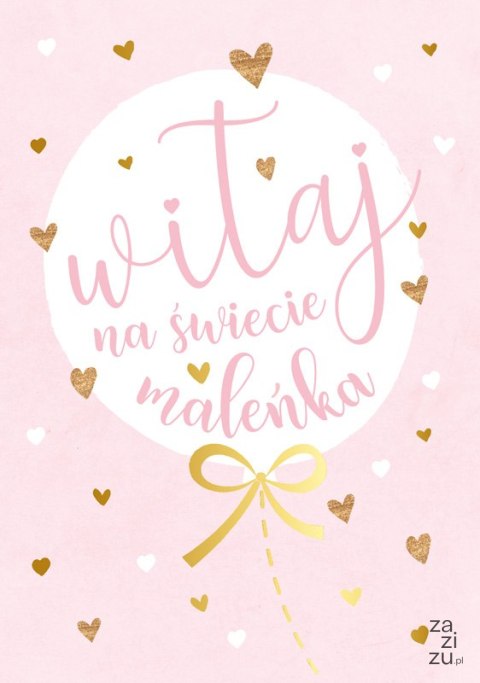 Karnet Witaj na świecie maleńka | PR-173